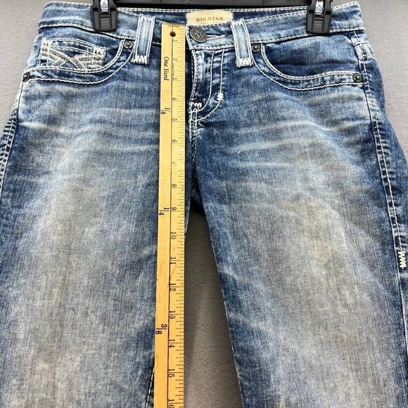 Big Star Women's Jenae Skinny Size 26L Light Stone Wash Hidden Logo Pocket - Picture 4 of 16